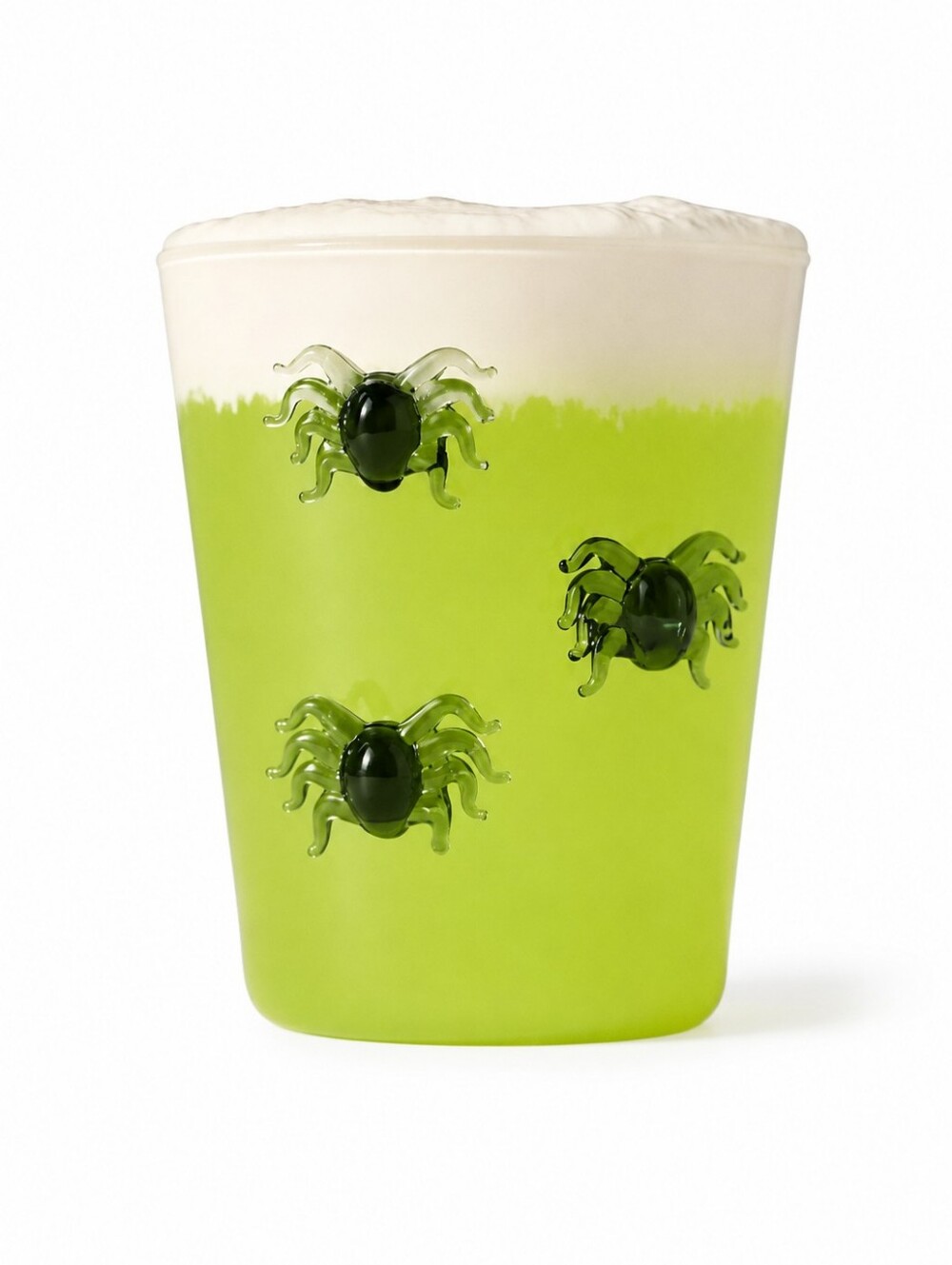 Anthropologie 3D Spider Halloween Borosilicate Juice Glass 14oz NEW